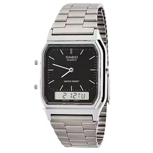 Reloj Casio VINTAGE AQ-230A-1D Unisex Analógico y Digital - 1