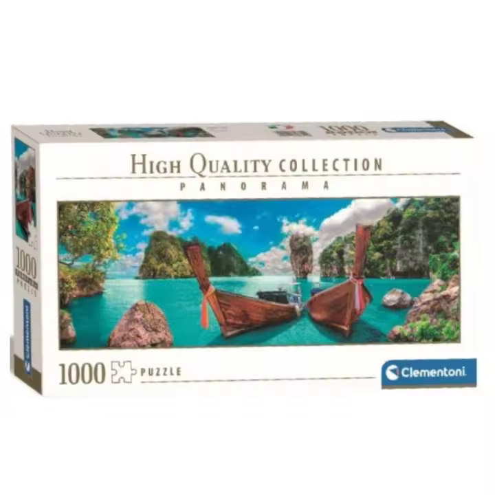 Puzzle 1000 Piezas de la Bahía de Phuket Tailandia Panorámico Clementoni - 1