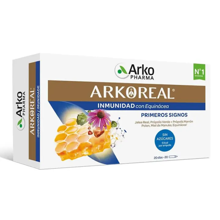 Arkoreal Jalea Real Inmunidad Sin Azucares 20 Ampollas 15 ml - 1