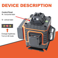 Pracmanu 16 Líneas Nivel De Láser 4D Auto-Nivelado Banda De Luz Verde Horizontal Y Vertical Potente Para Construcción Y Jardinería - details 2
