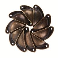 Manija De Puerta De Armario Y Cajón Antigua 5 Piezas Metal Para Muebles Pull Handle Shell Diseño Vintage Para Decoración De Hogar - details 2