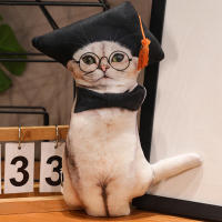 Cojín De Peluche Divertido Y Lindo De Gato 30cm Juguete De Peluche Coleccionable Para Niños Regalo De Cumpleaños O Festividades Estilo Diverso - details 6