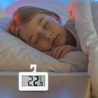 Termómetro Digital Para Nevera Y Congelador Mini Hidrófobo Con Gancho Termómetro De Plástico Para Hogar Rango De Temperatura -20℃ a 60℃ - details 2
