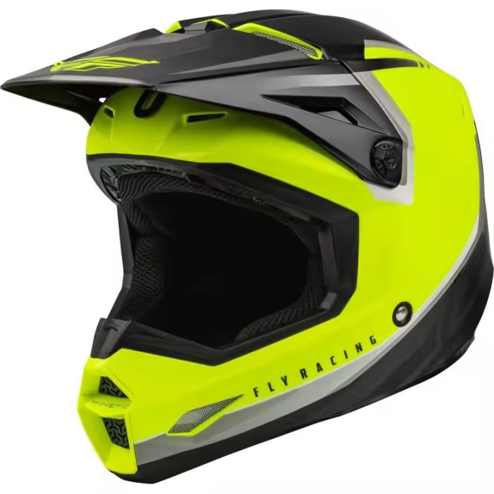 Casco FLY RACING Kinetic Vision - Hi-Vis / Negro-amarillo talla M - 1