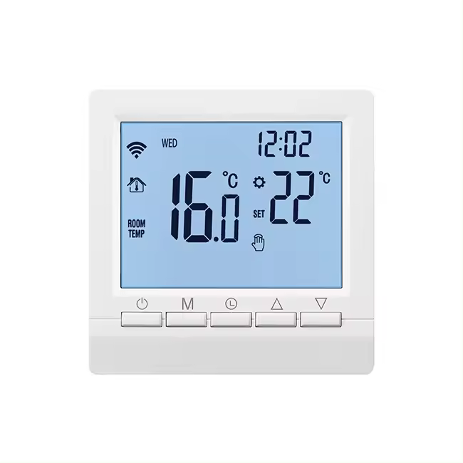 Controlador De Temperatura Programable Termostato Digital Con Pantalla LCD Táctil Para Calefacción De Suelo Y Boilers De Gas - 1