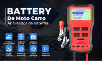 ANCEL BST100 Analizador De Baterías De Coche 12V Prueba De Circuito De Carga Y Arranque Herramienta Multilenguaje Para Baterías 220Ah 2000CCA - details 0