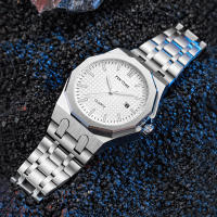 Reloj De Hombre Clásico Y De Moda Con Movimiento De Cuarzo Acero Inoxidable Resistente Al Agua 30M Casual Elegante - details 7