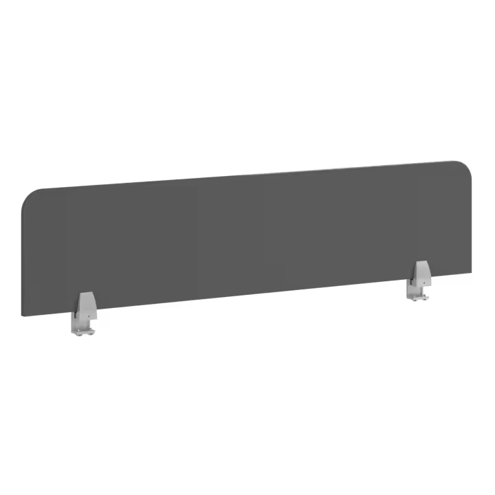 Panel Divisorio de Escritorio Moderno Venture 120cm, Melamina Color Gris, Perfecto para la Oficina o el Estudio - 1