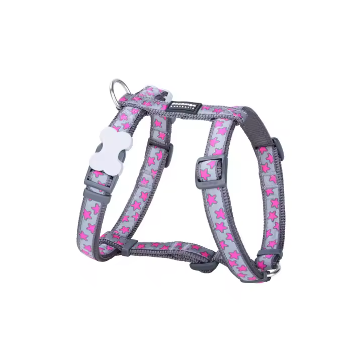 Arnés para Perro Red Dingo STYLE HOT PINK ON COOL GREY 36-54 cm 30-48 cm - 1