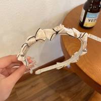 Diadema De Cuello Con Lazo Estilo Coreano Accesorio De Pelo Para Mujer Diadema Decorativa De Poliéster Para Uso En Exteriores Todas Las Estaciones - details 5