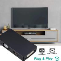 Adaptador 3 En 1 Thunderbolt Mini DP Para HDMI VGA DVI Convertidor 1080P Cable Mini DP Para Proyector MacBook pro Air - details 3
