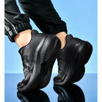 Zapatos De Correr HOBM Para Hombre Ultra Ligeros Tenis Deportivos Transpirables Zapatillas De Caminar Casual De Juguete Negro Malla Tamaño True Fit Closure Tipo Cordones - details 19