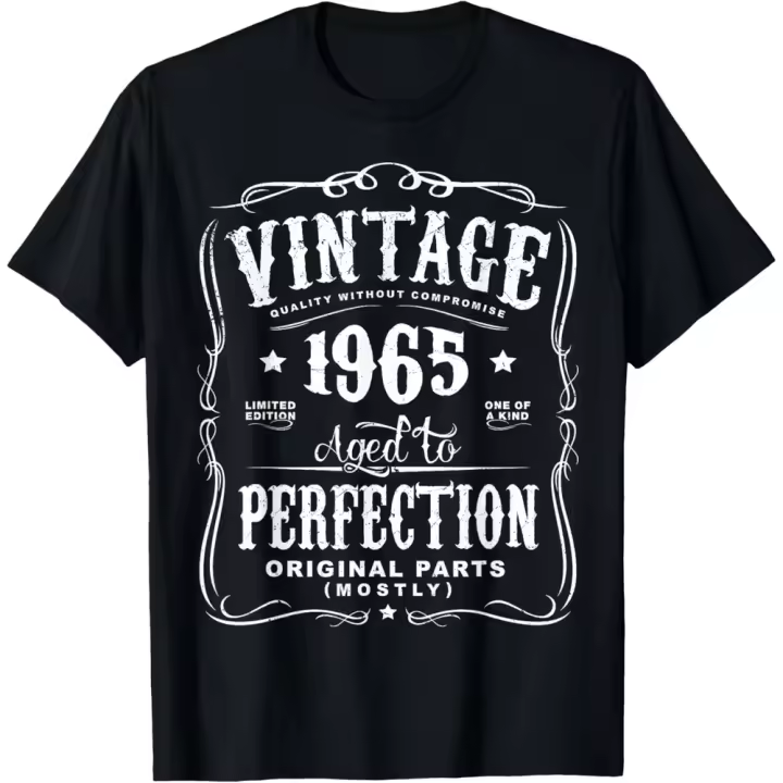 Camiseta de Manga Corta, 100% Algodón, Ropa Unisex para Hombres y Mujeres en 5 Tallas, Camiseta Negra, Cuello redondo con estampado. - 1