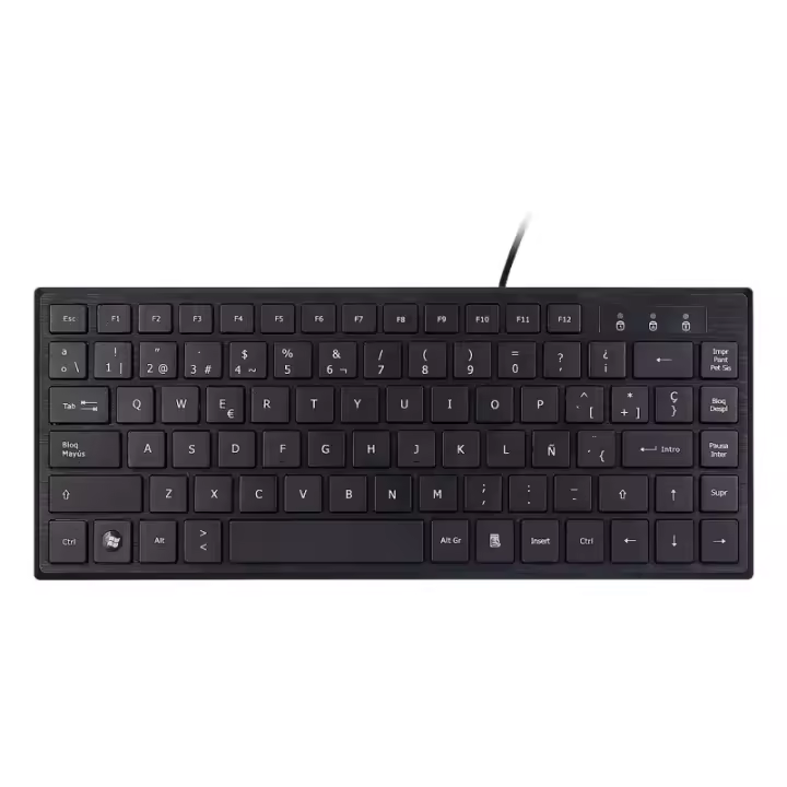 Teclado Unykach KB 302 Mini USB Negro - Ultra Plano - 1