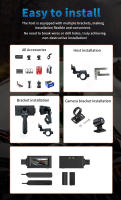 Cámara De Motocicleta DVR WiFi 1080P+1080P Visión Trasera Completa HD Impermeable Con GPS Grabador Negro Box Dual Lente - details 13