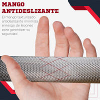 HOMCOM Juego de Mancuernas Ajustable 30KG con Barra de Conexión de Acero y Discos Desmontable Juego de Pesas para entrenamiento en Casa Gimnasio Oficina Negro - details 4