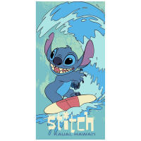 Stitch Toalla de Playa Microfibra, Toalla para Piscina, Baño, Viaje 70x140cm, Toalla Infantil para Niños y Niñas Stitch Disney, Regalo Cumpleaños, Color Verde - details 0