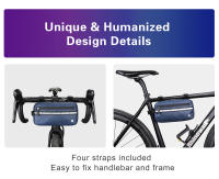 Bolsa De Manillar Rhinowalk Para Bicicleta Bolsa Portátil Multifuncional De Hombro Accesorio De Bicicleta Impermeable De Poliéster - details 8