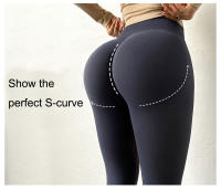 Pantalones De Yoga De Mujer De Cintura Alta Sin Costuras Talla Elástica Leggings Deportivos Para Gimnasio Y Correr En Color Sólido - details 9