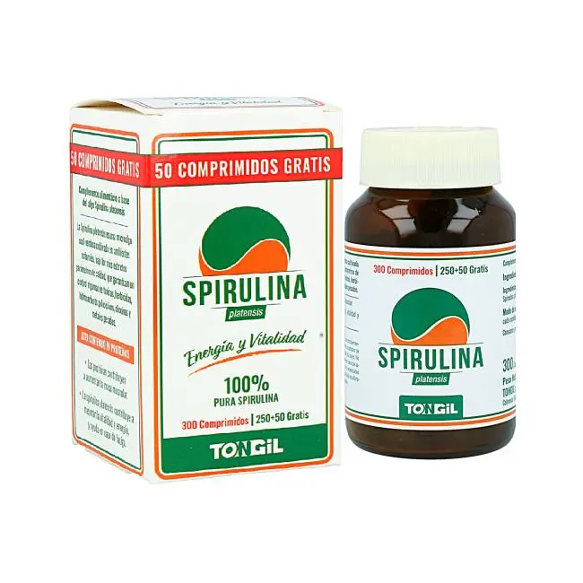 Tongil Spirulina 300 Comprimidos - Suplemento Natural - 1