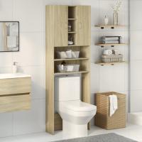 Armario de Lavadora Cuarto de Baño Aseo Estantería Mueble Colada Color Blanco,  Roble ahumado,  Roble Sonoma y mas - details 2