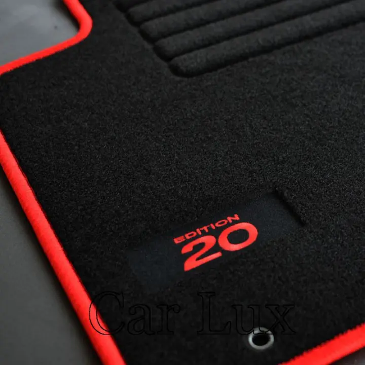 Alfombras alfombrillas a medida para HYUNDAI i20 Edition Velour rojo - 1