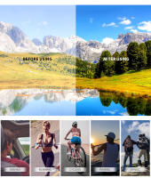 Gafas De Ciclismo 100 Para Hombres Y Mujeres Protección UV400 Gran Marco 5 Colores Deportes Correr Pesca Lentes De Polímero - details 11