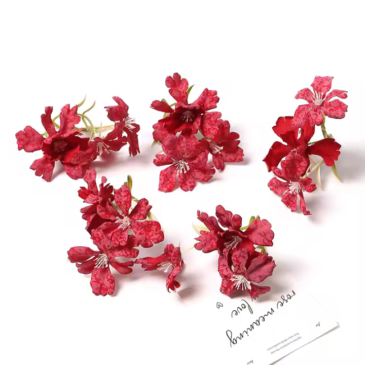 5/10Pcs Flores Artificiales De Seda Para Decoración De Bodas Y Hogar Accesorios De Manualidades Y Scrapbook Regalo - 1