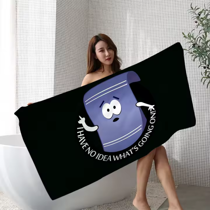 Toalla Microfibra Absorbente Y Secado Rápido De South Park Towelie Toalla De Playa Suave Para Yoga Natación Senderismo Y Gimnasio Tamaño 30x60 Cm - 1