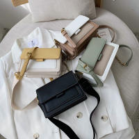 Bolso Bandolera De Cuero Con Contraste Para Mujer Bolso De Mano De Viaje Moda Simple Bolso De Hombro Mensajero Pequeño Para Dama - details 7