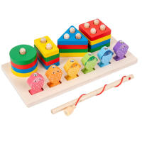 Juguetes Educativos Montessori Para Bebés Madera Colores Y Formas Bloques De Colorido Aprendizaje Para Niños Y Niñas Regalo De Cumpleaños - details 0