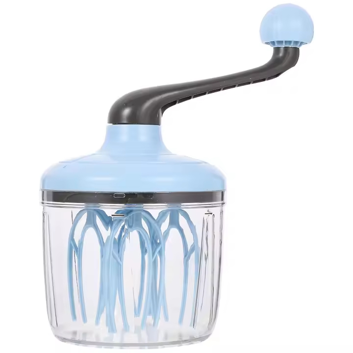 Batidor de mano giratorio Batidor manual Batidor de huevos Batidora de mano giratoria Espumador de huevos - 1