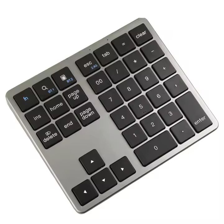 Teclado Numérico Inalámbrico Bluetooth 2.4G Ultrafino Conexión Remota Para IOS Android Windows Teclado Digital Numpad De Numeros - 1