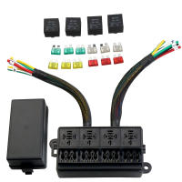 Caja De Relé Y Fusible 12V Pre-Variado Con 4 Relés Y 12 Modos ATC/A to Caja Sellada Para Coche Accesorios De Automóvil - details 2