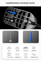 Pump De TOSUOD Para Bicicletas Automóviles Y Baloncesto Con Medidor De Presión Pedal De Aleación Para El Hogar - details 4