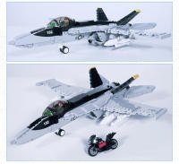 Bloques De Construcción Sluban F/A-18E Helicóptero Armado Militar Serie Super Avión Modelo De Armas Juguetes Para Niños Boys - details 14