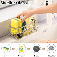 Estante De Organizador Para Fregadero En Acero Inoxidable Racks Para Esponja Y Paño De Limpieza Multifuncional Almacenamiento De Herramientas - details 5