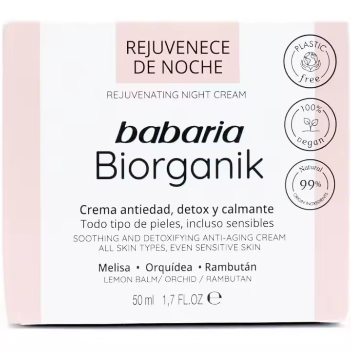 BABARIA Bio Revitaliza De Noche | 50ML Crema facial noche bio - 1
