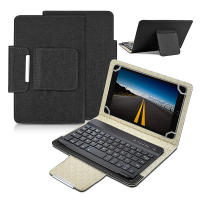 Teclado Inalámbrico Bluetooth Universal Con Funda De Cuero Y Soporte Para Tablet iPad 7 8 Pulgadas 9 10 Pulgadas iOS Android Windows - details 18