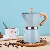 Havmore Moka Pot De Espresso Vintage Con Mango De Madera Clásico Italiano Para Cocina Herramientas De Café 150ml/300ml - details 1