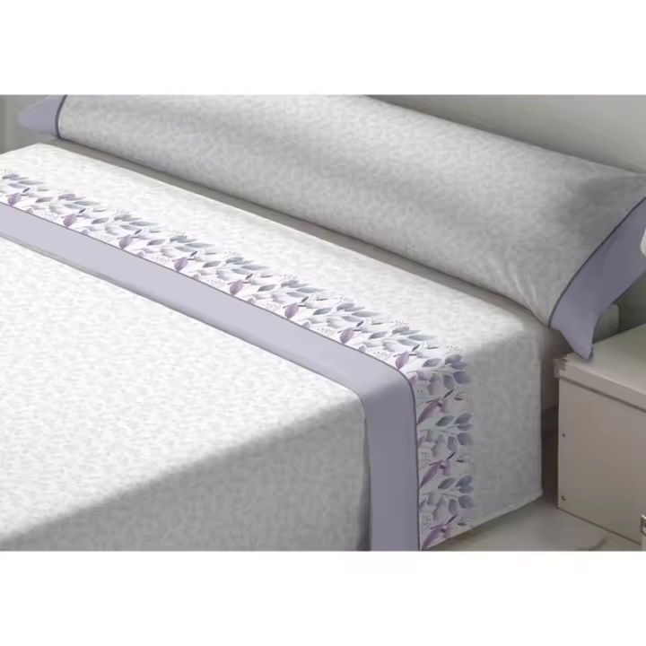 Tejidos Reina - Juego de Sábanas Tejidos Reina Dulceida Malva Cama de 200 - 1