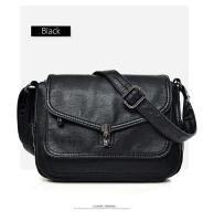 Bolsos de hombro de cuero suave Vintage para mujer, bolsos de lujo, paquete de diseñador, bolso cruzado pequeño, 2021 - details 11