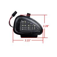 Luces LED under Mirror Para VW Golf MK6 Jetta MK4 Passat Eos Sharan Touran Tiguan Blanco Xenón 6000K Impermeables 12V Directo Reemplazo - details 3