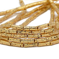 Cuentas De Espaciador De Lava Natural En Color Rosa Oro 13x4mm Redondas Para Fabricación De Joyas Pulseras DIY Plata De Bronce - details 6