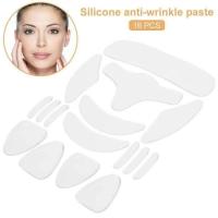 Juego De 16 Piezas De Pegatinas Antienvejecimiento Reutilizables De Silicona Para Mujeres Elevación De Piel Cuidado De Piel Delrostro Y Cuello - details 0