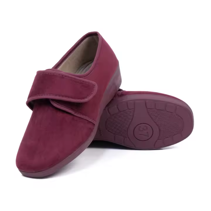 Zapatillas de Casa Mujer Invierno Cómodas, Zapatos Mujer Paño Cuña Cerradas, Suela Caucho Talla 35-41 MADE IN SPAIN - 1