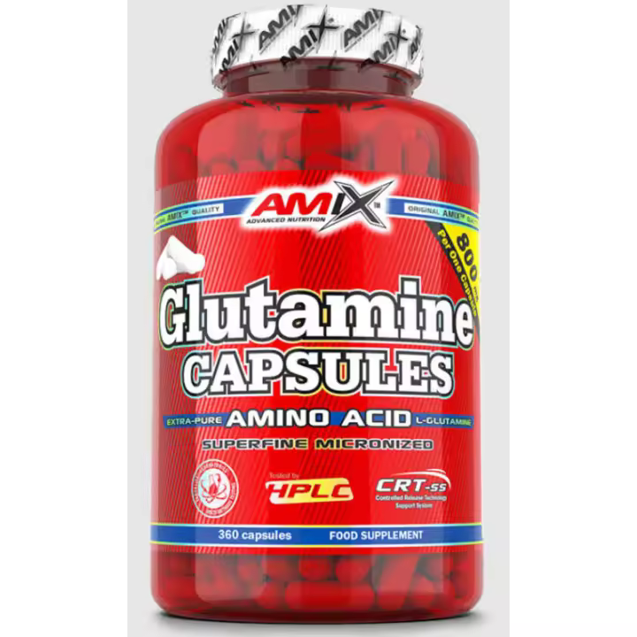 Amix Glutamina 360 Cápsula Máxima Calidad Micronizada - 1