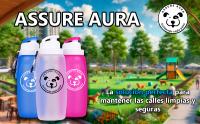 Assure Aura Botella Pipi Perros Silicona 320ml-1 Botella Limpiar Pipi Perros Calle+ 1 Mosquetón+ 1 Cuerda Ajustable- Botella de Agua para Perros- Limpiar pis y orina- Accesorios Perros Multiusos (Azul, 320ml) - details 1