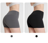 Shorts De Yoga Para Mujer Fitness Running Ciclismo Leggings Deportivas De Cintura Alta Transpirables Shorts De Verano Para Gimnasio - details 5