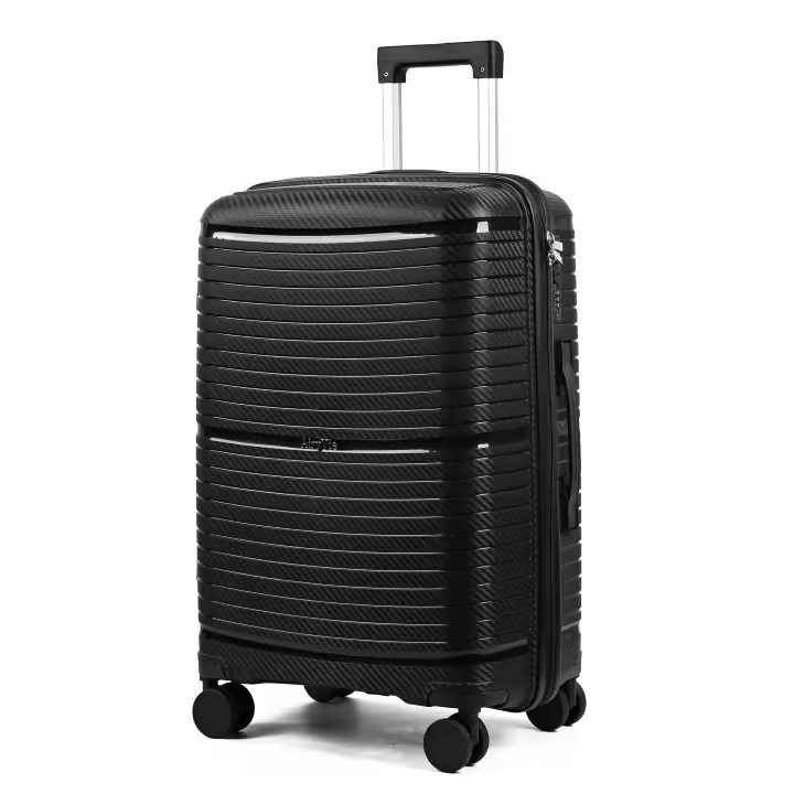 ARYVIE PPN19 Maleta Mediana 64*41*26 cm, Material Polipropileno Ligero y Resistente con Cremallera a Prueba de Explosiones y Gama de Aluminio, Cerradura de 3 dígitos, Ruedas Silenciosas 360º Dobles Giratorias. - 1